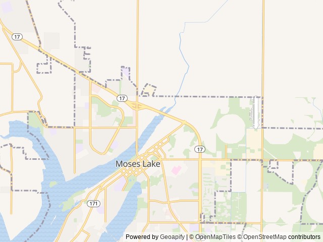 Map for 2022 Prime Time Avenger 26BK near Moses Lake, WA