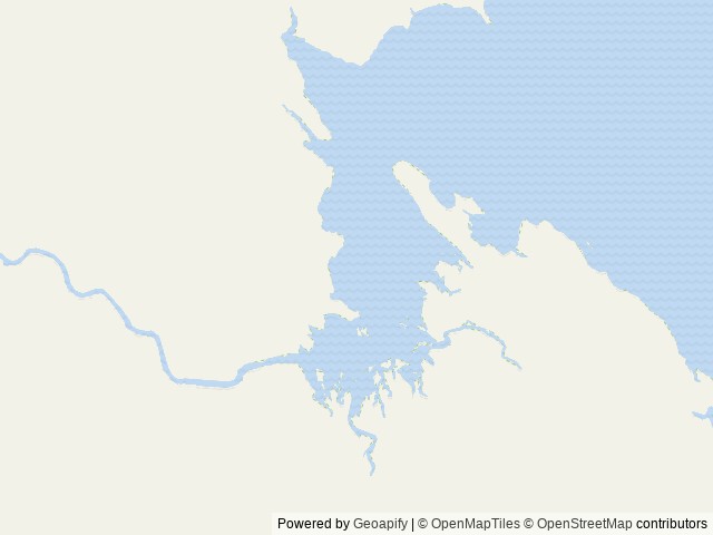 Map of Castle Flats Cabin location at Petersburg, AK, United States
