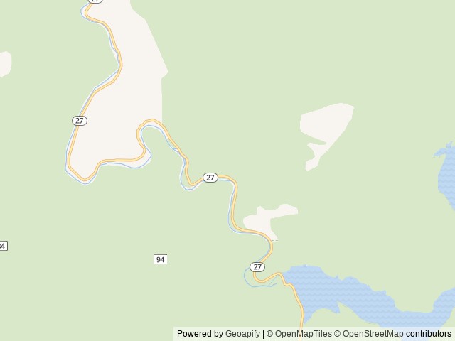 Map of Post Pile Campground location at Prineville, OR, United States