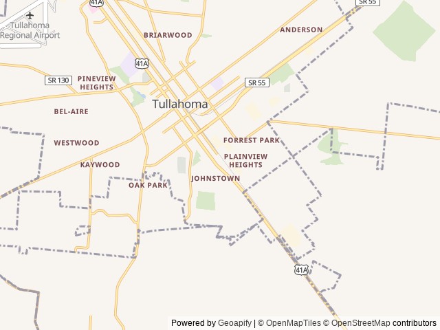 Map for 2021 Coachman Catalina Family Traveler! near Tullahoma, TN