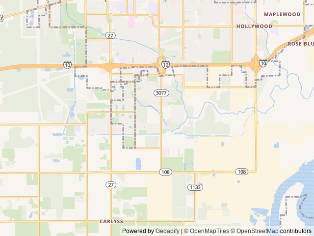 Map for 2021 Forest River RV Wildwood 30QBSS near Sulphur, LA