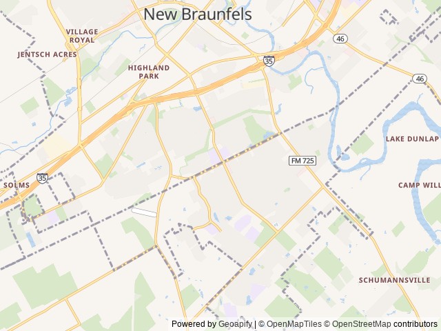 Map for Baby Trailer - She-Shed near New Braunfels, TX
