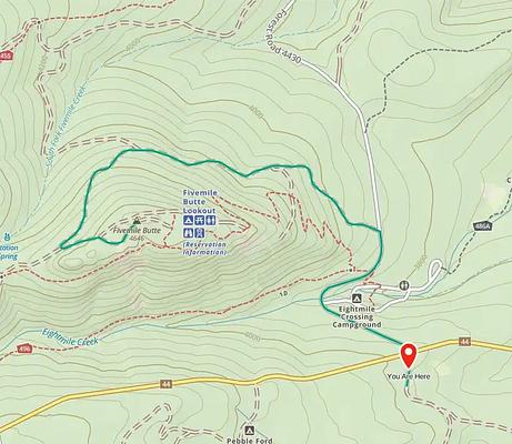 001, Loop: AREA FIVEMILE BUTTE LOOKOUT