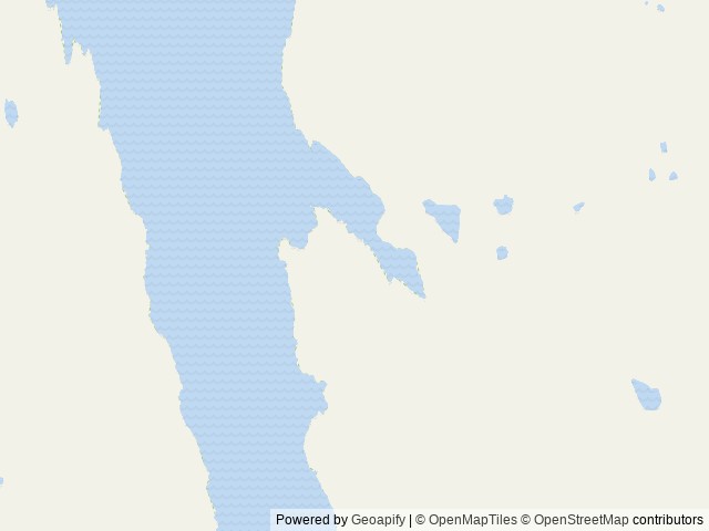 Map of Frosty Bay Cabin location at Wrangell, AK, United States