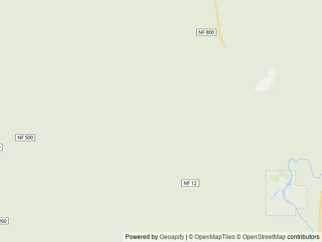 Map of Jack Creek Campground location at Sisters, OR, United States