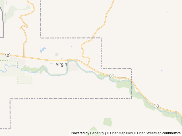 Map of Zion Wildflower Resort location at Virgin, UT, United States