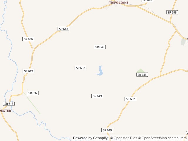 Map of Small Country Campground location at Louisa, VA, United States