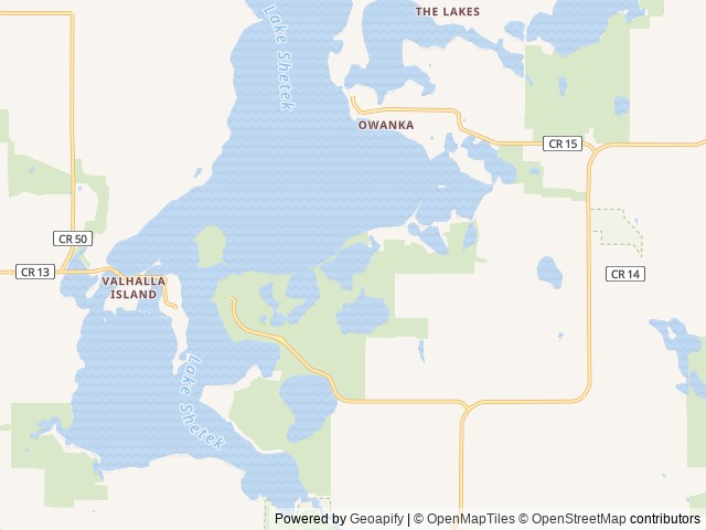 Map of Lake Shetek Campground: Schreier's on Shetek location at Currie, MN, United States