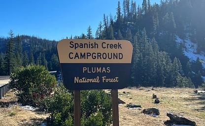 Spanish Creek Sign