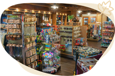 interior of campground store