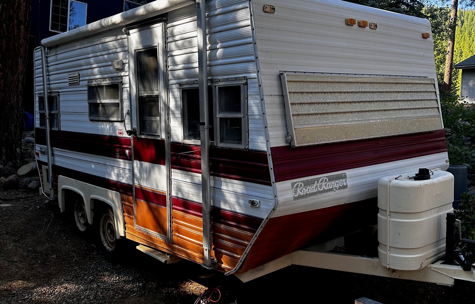 *Burning Man* Trailer setup on playa ready