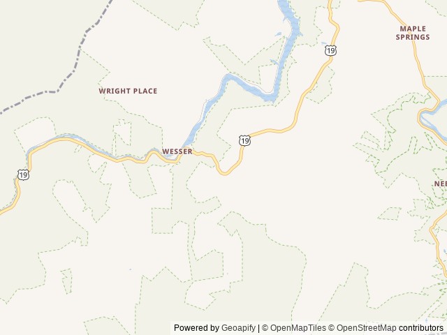 Map of Nantahala RV Resort & Campground location at Bryson City, NC, United States