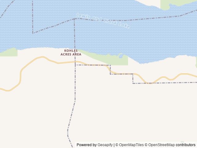 Map of Cedar Ridge RV Park LLC location at Crofton, NE, United States