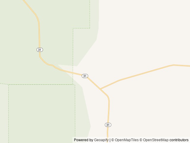 Map of Coyote Ridge Campground location at Fort Rock, OR, United States