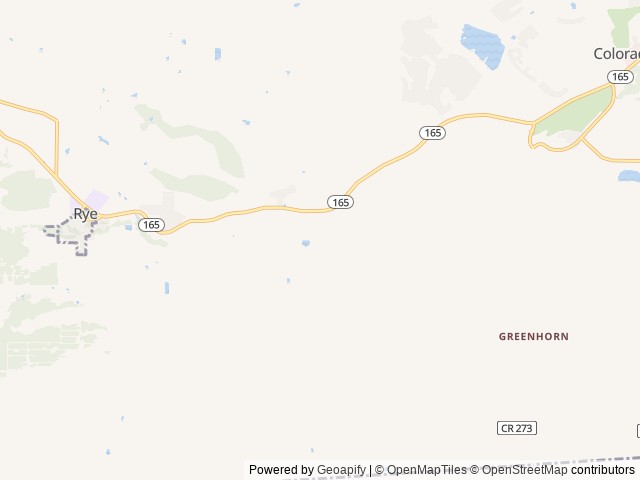 Map for 2020 OutdoorsRV Black Stone Titanium Series 280KVS near Pueblo, CO