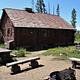 Keystone Ranger Station back entrance, picnic area, and fire pit