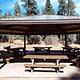 Shaded group picnic area.