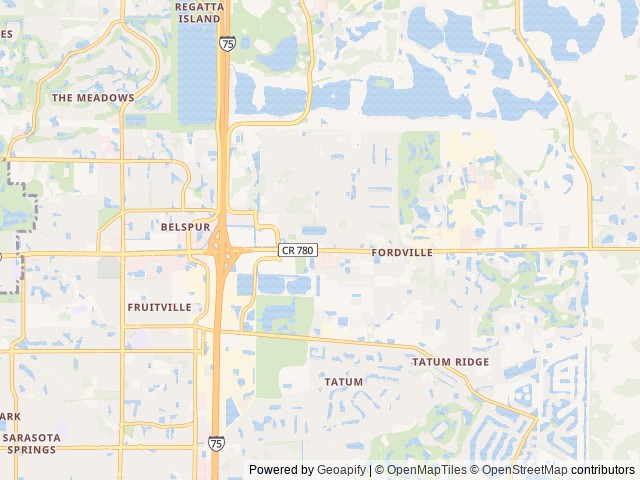 Map of Sun Outdoors Sarasota location at Sarasota, FL, United States