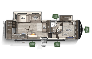 Luxury fifth wheel