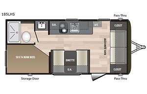 2018 Keystone RV Hideout Single Axle 185LHS