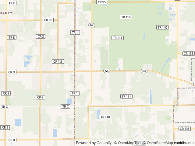 Map of Bluegrass Campground location at Swanton, OH, United States