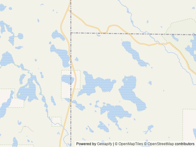 Map of Pete’s Lake Campground location at Munising, MI, United States