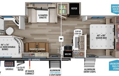 Spacious bunkhouse, room for the whole family!