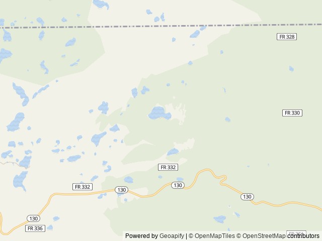 Map of Brooklyn Lake Campground location at Laramie, WY, United States