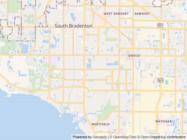 Map of Chateau Village location at Bradenton, FL, United States