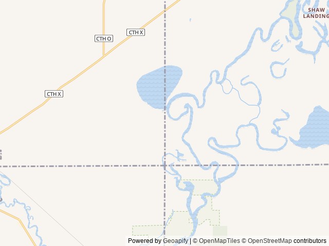 Map of Guths Resort location at Weyauwega, WI, United States