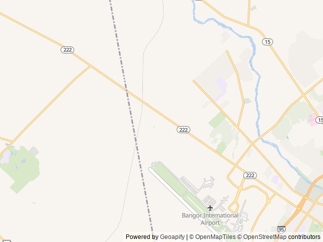 Map of Paul Bunyan Campground location at Bangor, ME, United States