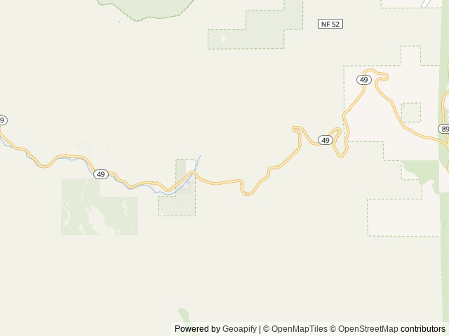 Map of Yuba Pass Campground location at Nevada City, CA, United States