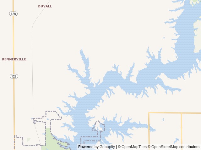 Map of Coon Creek (IL) location at Shelbyville, IL, United States