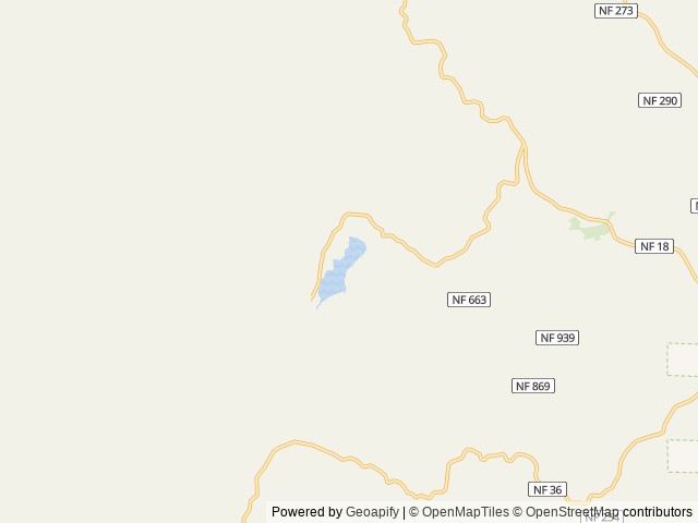 Map of Magone Lake location at John Day, OR, United States