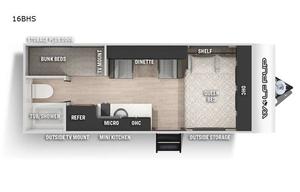 2022 Forest River RV Cherokee Wolf Pup 16BHS