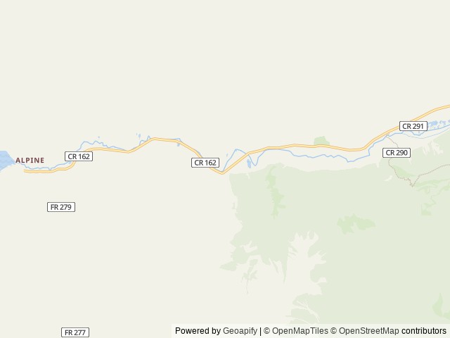 Map of Cascade (Colorado) location at Salida, CO, United States