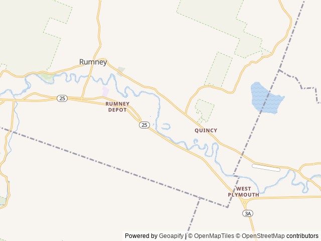 Map of Riverbrook Campground & RV Park LLC location at Rumney, NH, United States