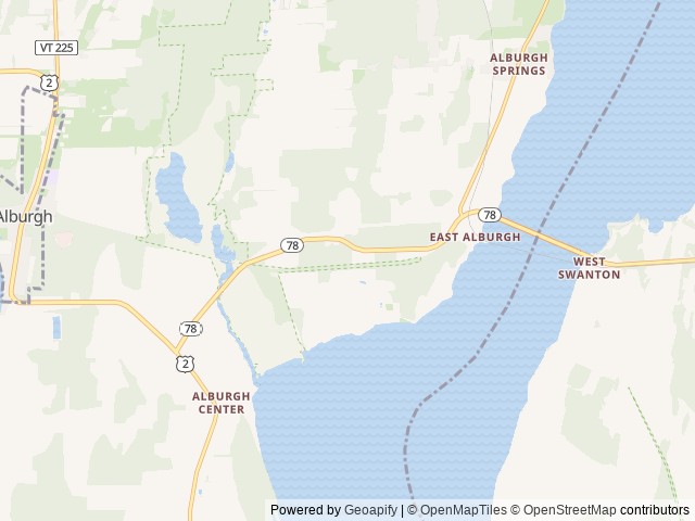 Map of Alburg Resort location at Alburgh, VT, United States