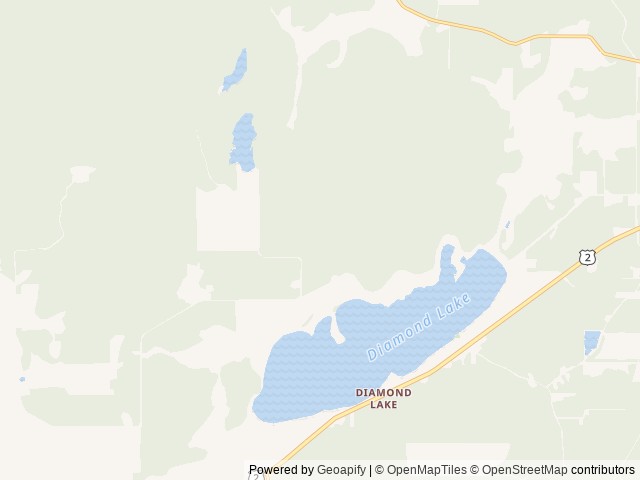 Map of Cowles Scout Reservation location at Newport, WA, United States