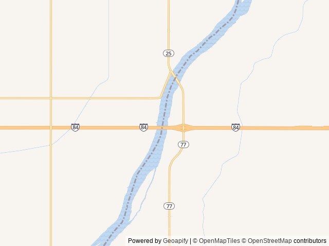 Map of Village of Trees RV Resort location at Declo, ID, United States