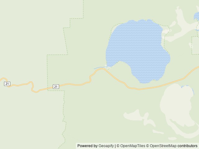 Map of Paulina Lake Lodge location at La Pine, OR, United States