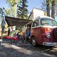 Camper van at the Gros Ventre Campground