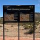 Red Rock Climibing kiosk