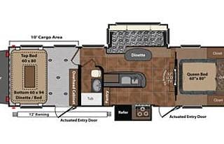 2014 keystone fuzion 301 toy hauler