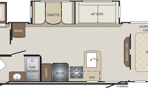 2019 Keystone Bullet 308BHS Bunkhouse