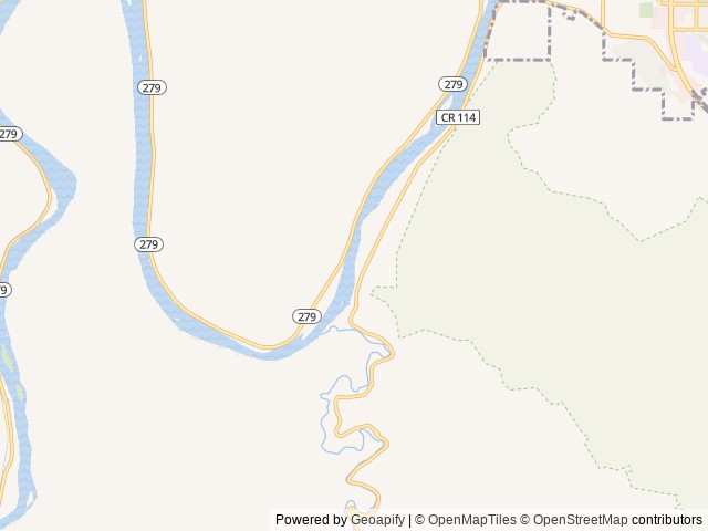 Map of Jaycee Park Campground location at Moab, UT, United States