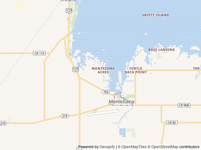 Map of Kozy Kampground location at Celina, OH, United States