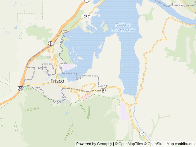 Map of Peak One location at Silverthorne, CO, United States