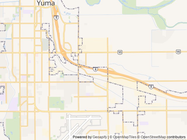 Map for PJ Trailers Buggy Hauler 20' x 102" near Yuma, AZ