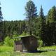 Concrete toilet at Fourmile Cabin